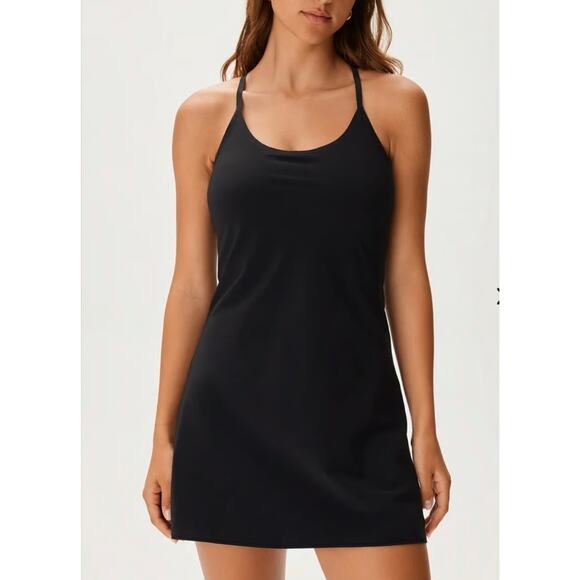 Women’s Outdoor Voices Black Exercise Dress size XL Workout Pickleball - Picture 1 of 5